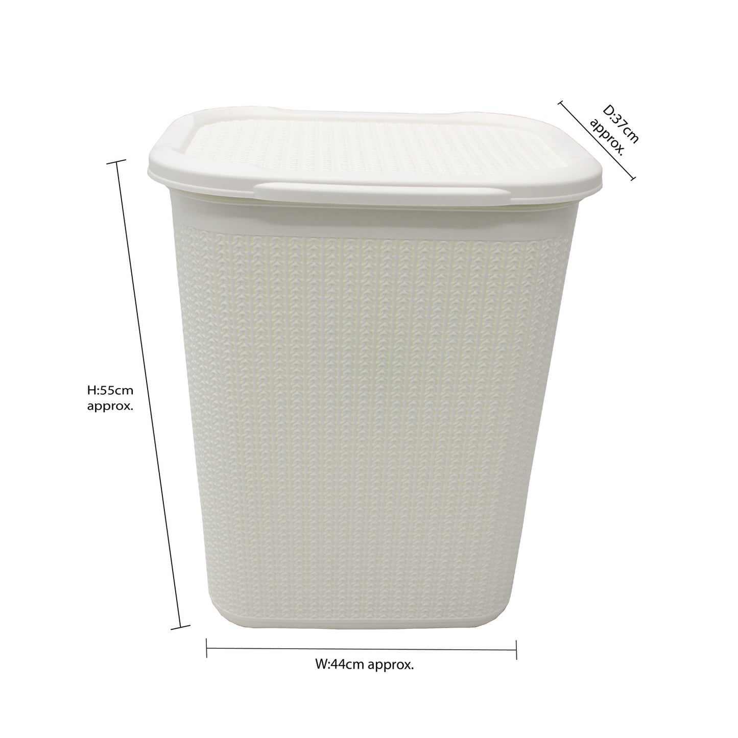 Loop Ivory 50L Laundry Basket