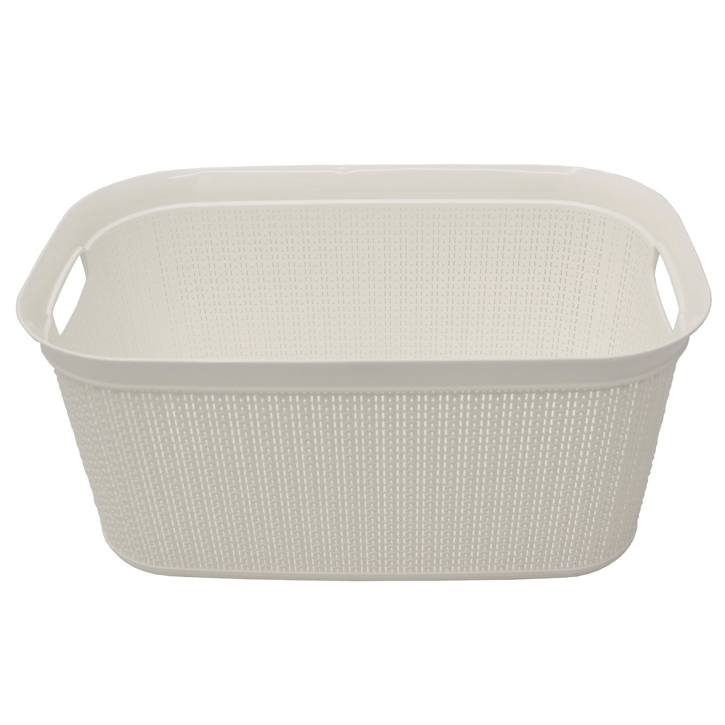 Loop Ivory 38L Rectangular Laundry Basket