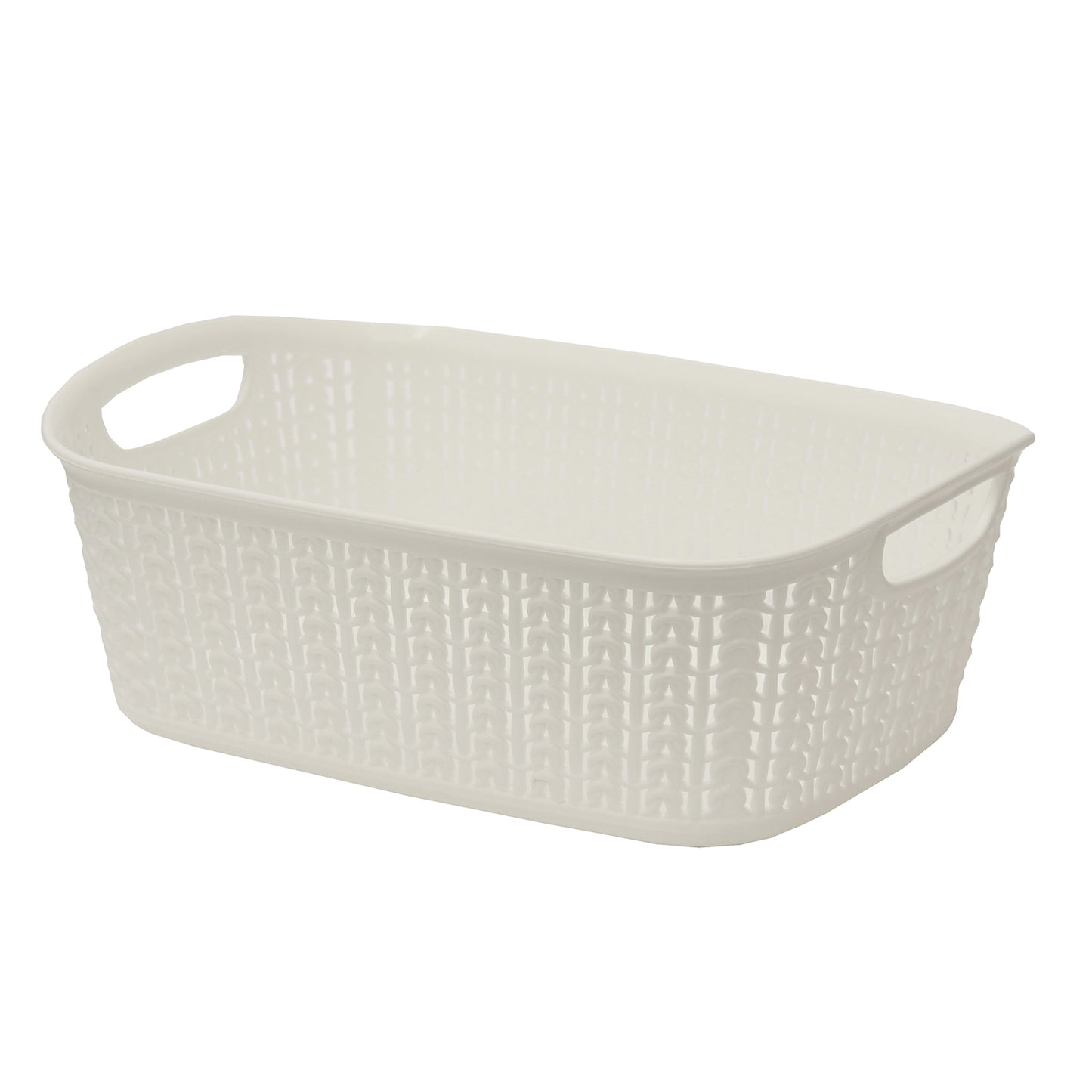 Loop Ivory 3L Rectangular Storage Basket