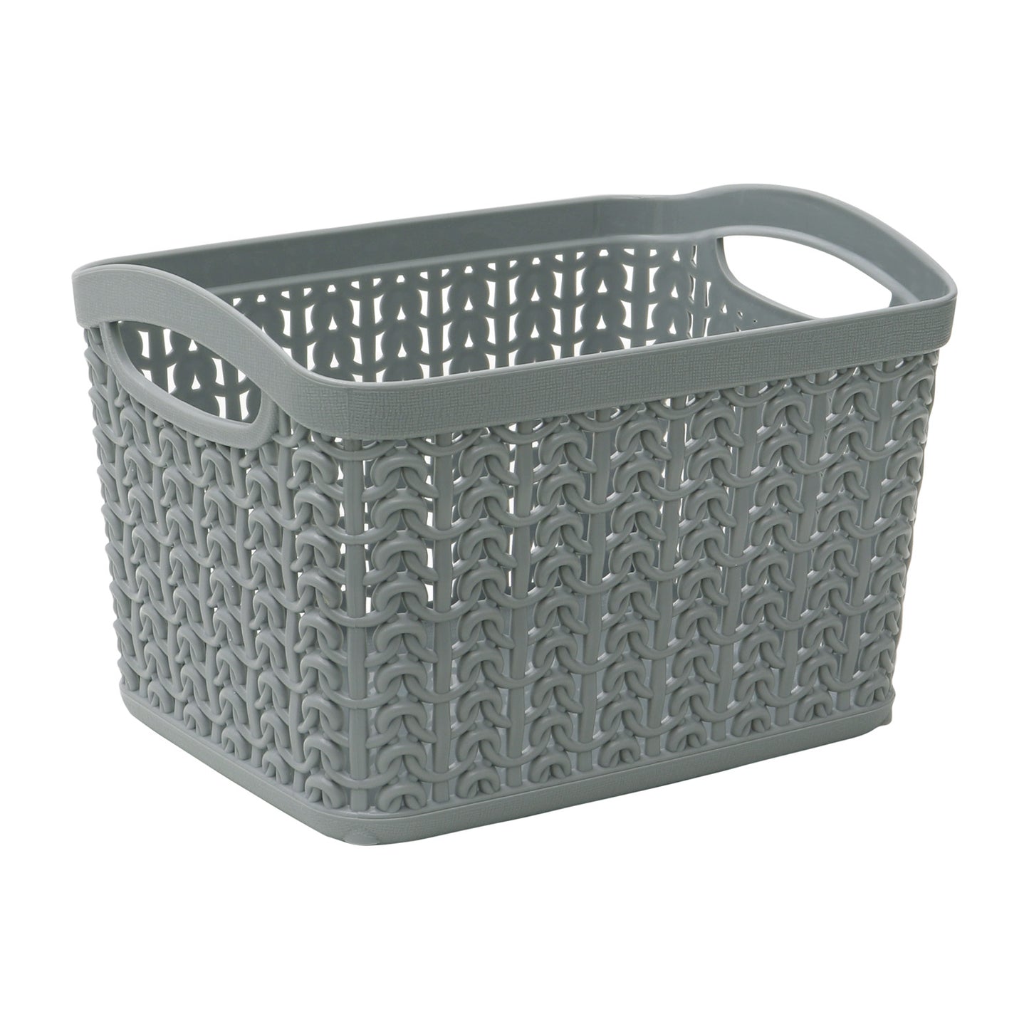 Loop Grey Set of 3 1.5L Rectangular Storage Baskets