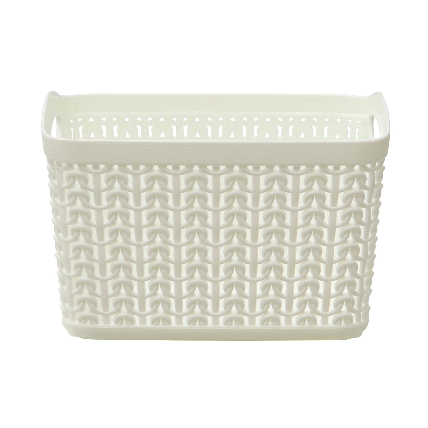 Loop Ivory Set of 3 1.5L Rectangular Storage Baskets