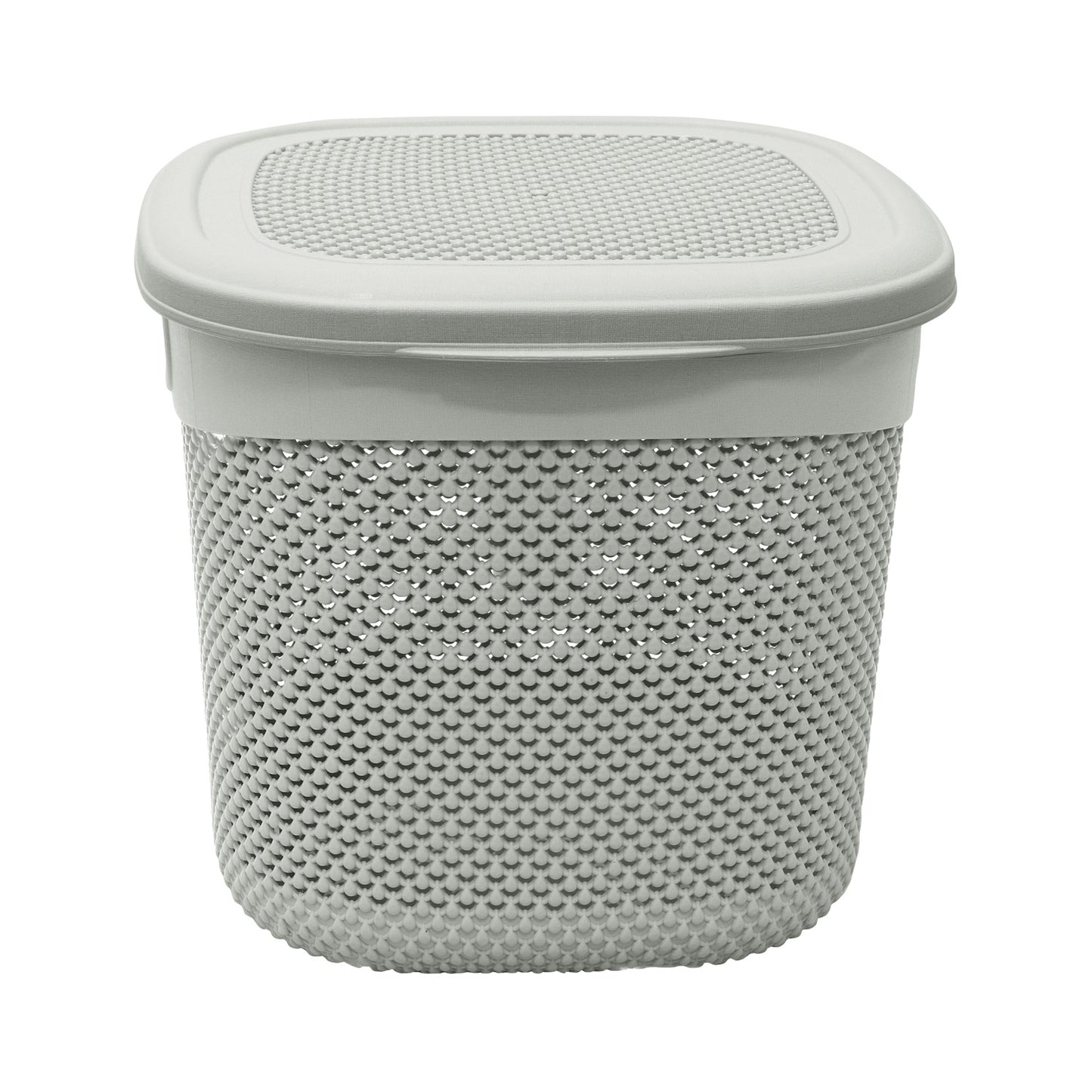 Droplette Ice Grey 15L Storage Basket with Lid