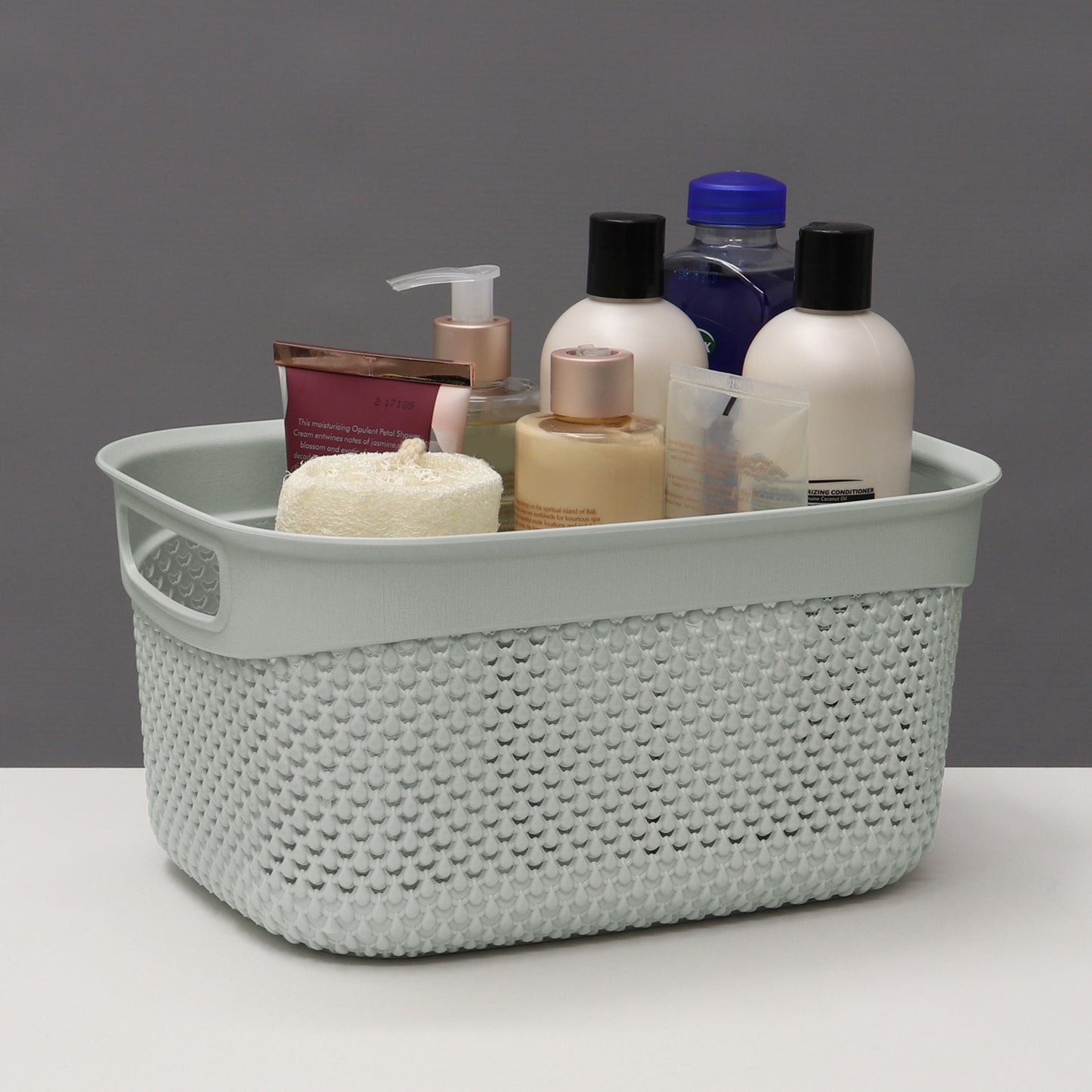 Droplette Ice Grey 6.6L Storage Basket