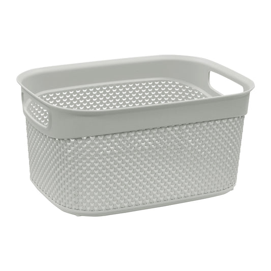 Droplette Ice Grey 9L Storage Basket