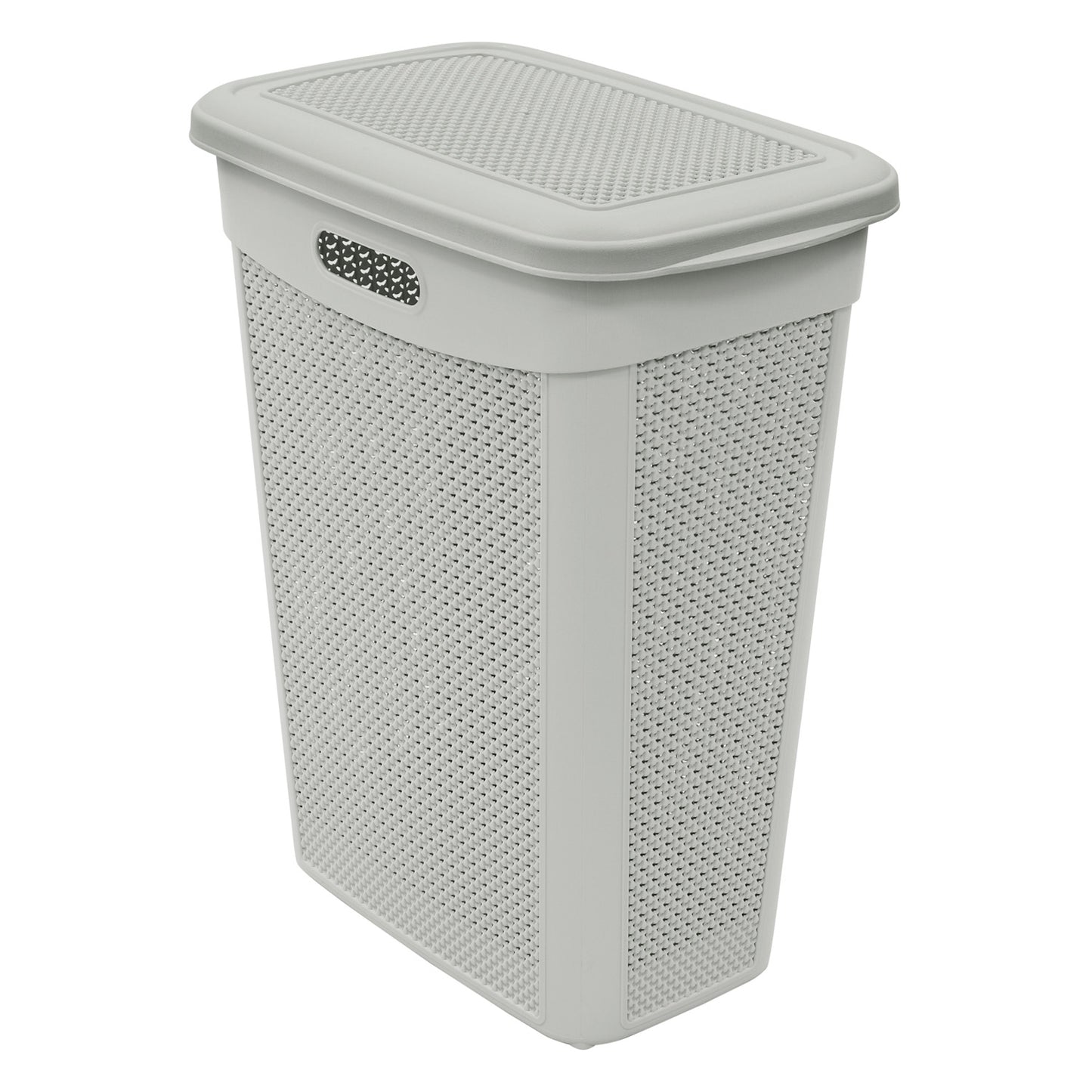 Droplette Ice Grey 43L Slim Laundry Basket