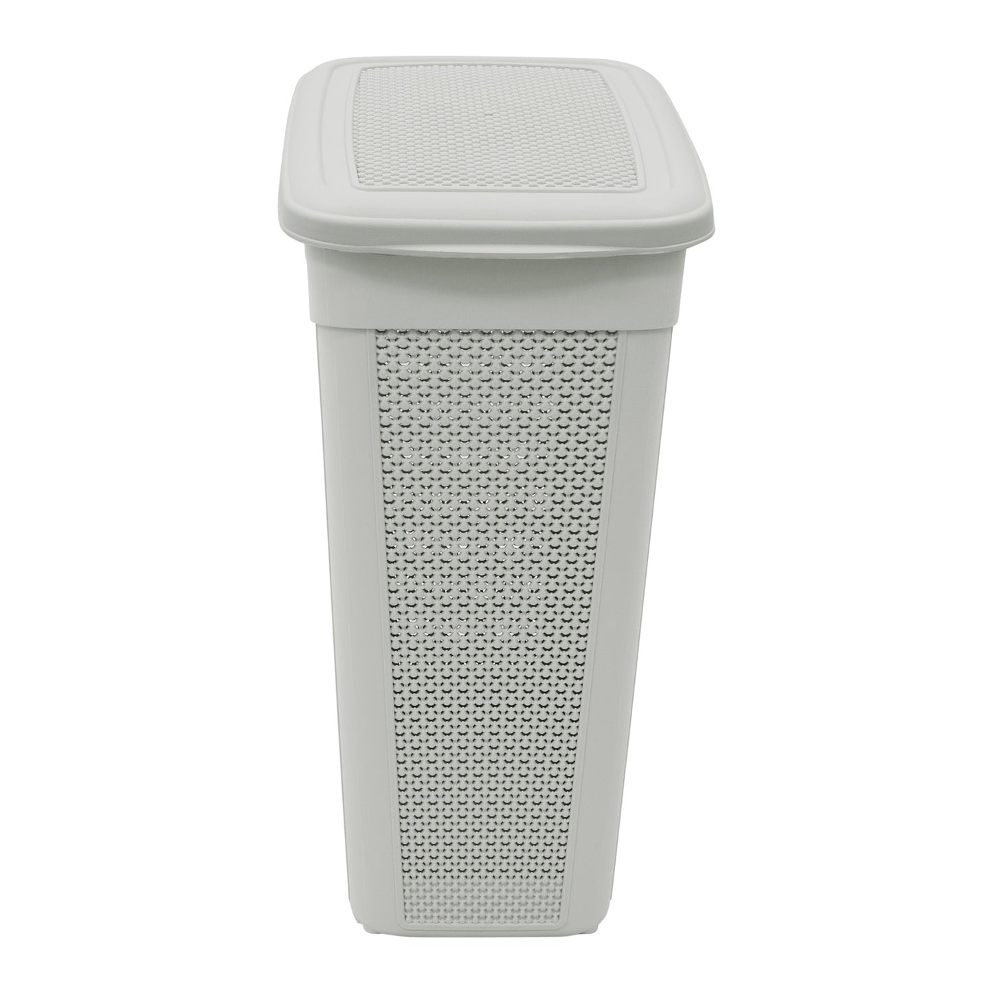 Droplette Ice Grey 43L Slim Laundry Basket