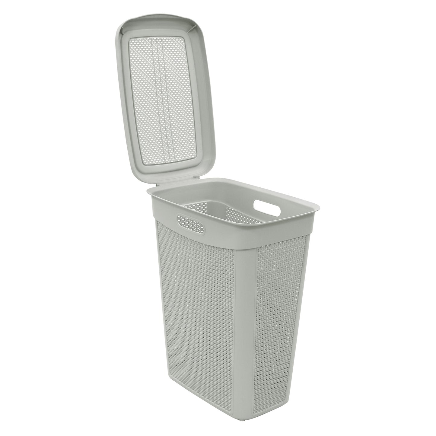 Droplette Ice Grey 43L Slim Laundry Basket