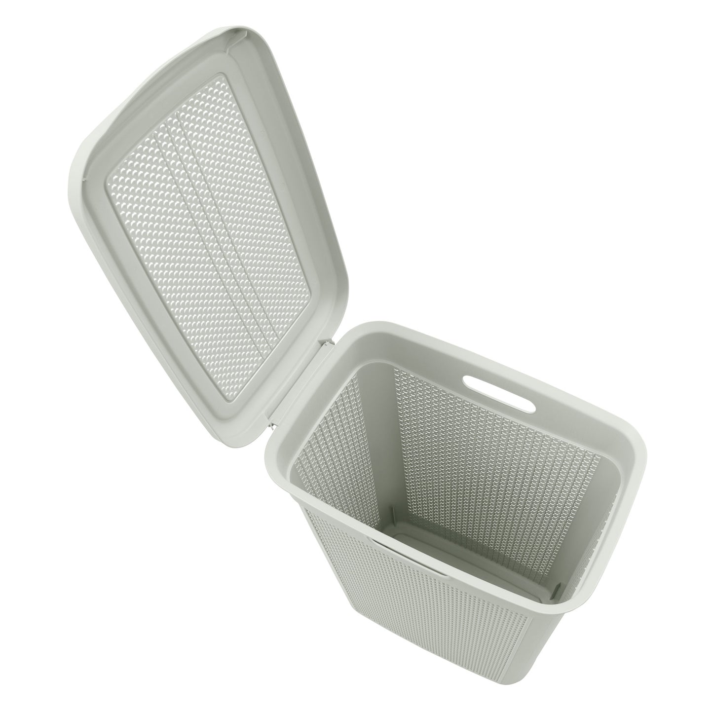 Droplette Ice Grey 43L Slim Laundry Basket