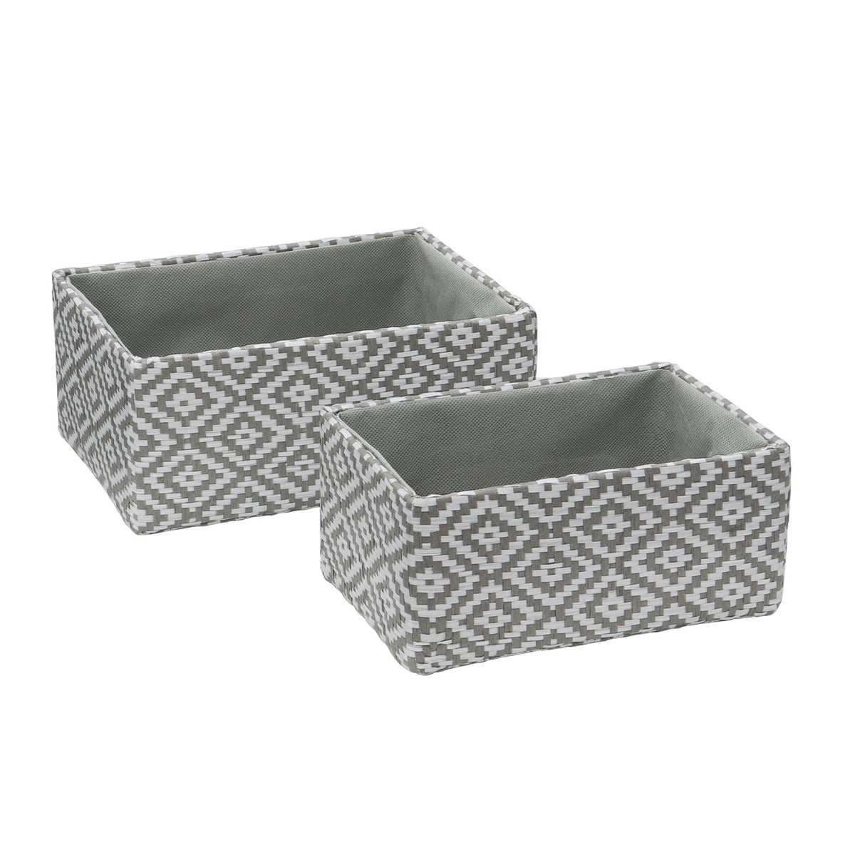 Argyle Set 2 Rectangular Paper Storage Baskets