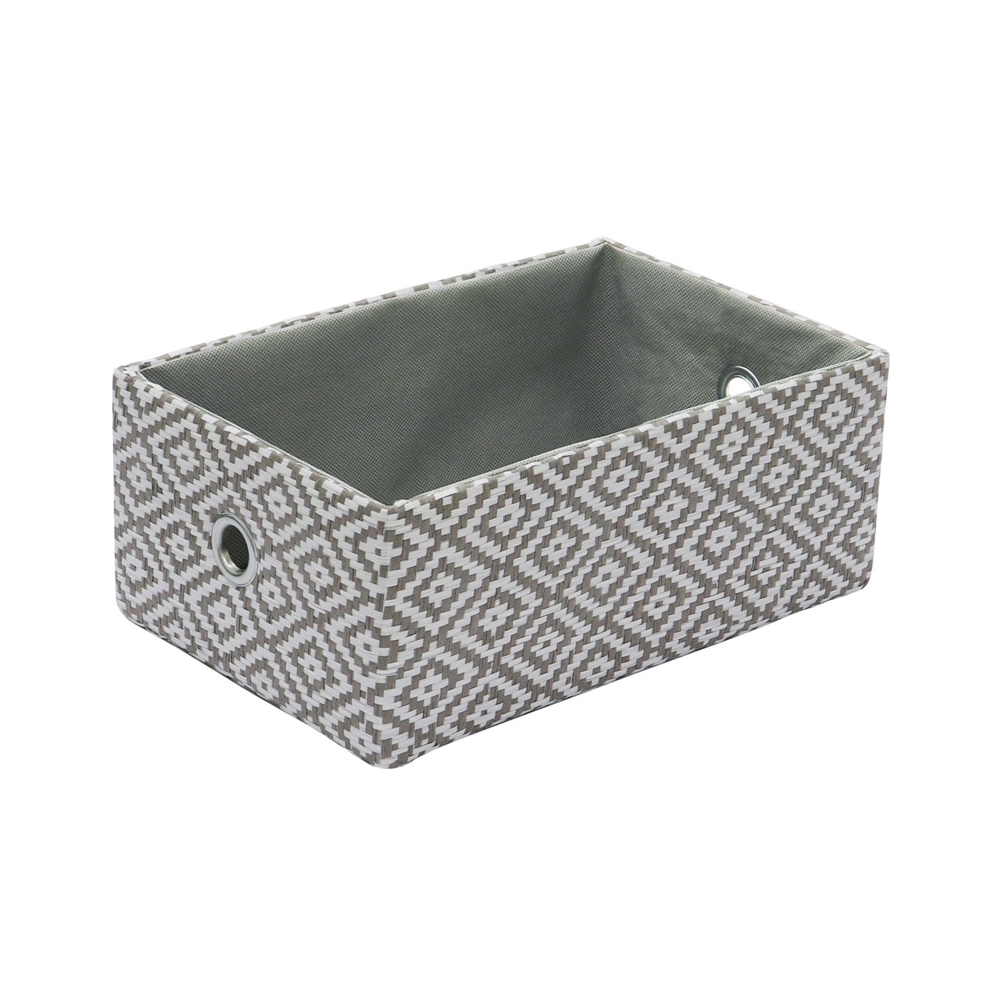 Argyle Set of 3 Rectangular Paper Storage Baskets