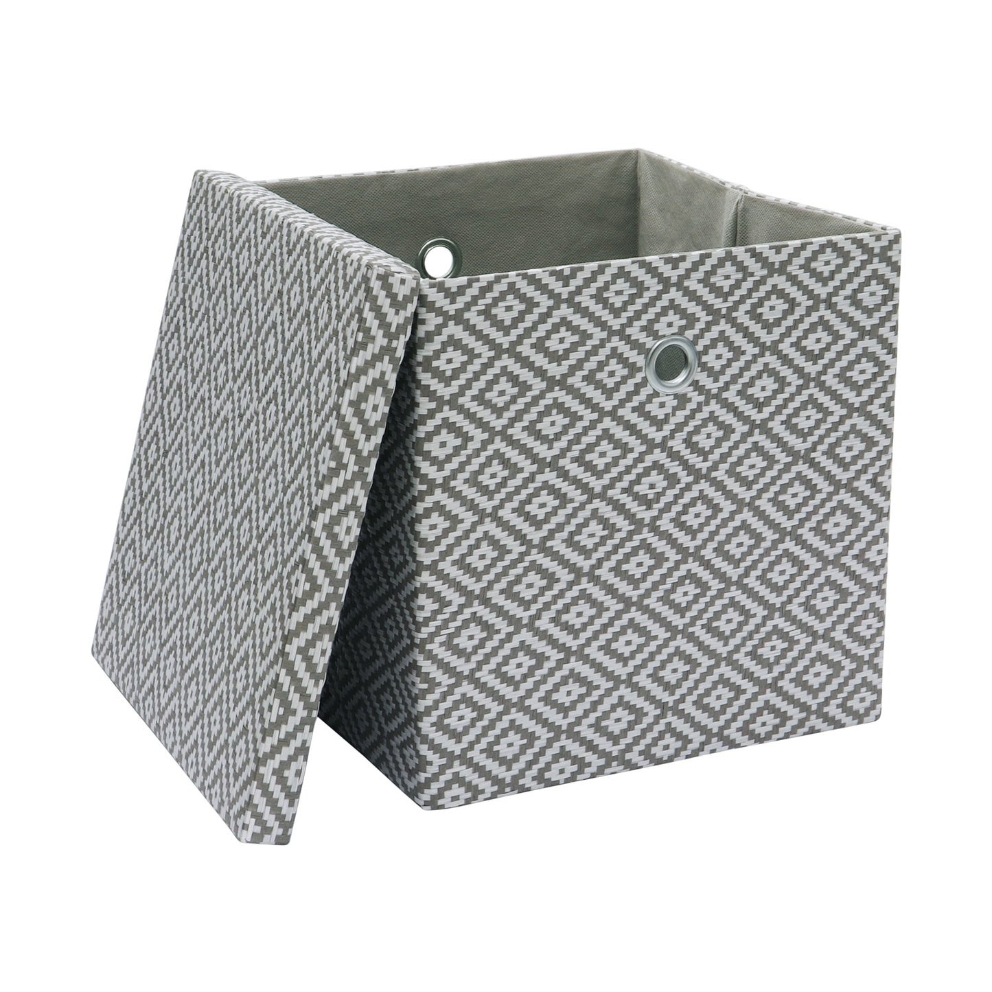 Argyle Foldable Paper Storage Box with Lid