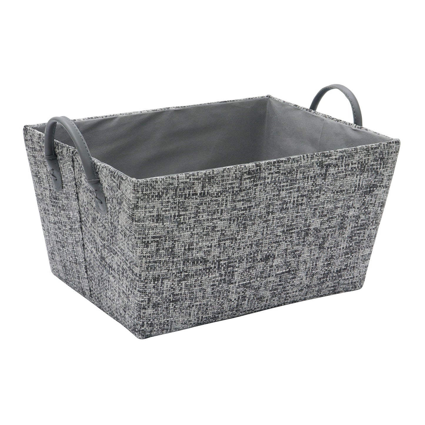 Urban Rectangular Paper Storage Basket With Handles