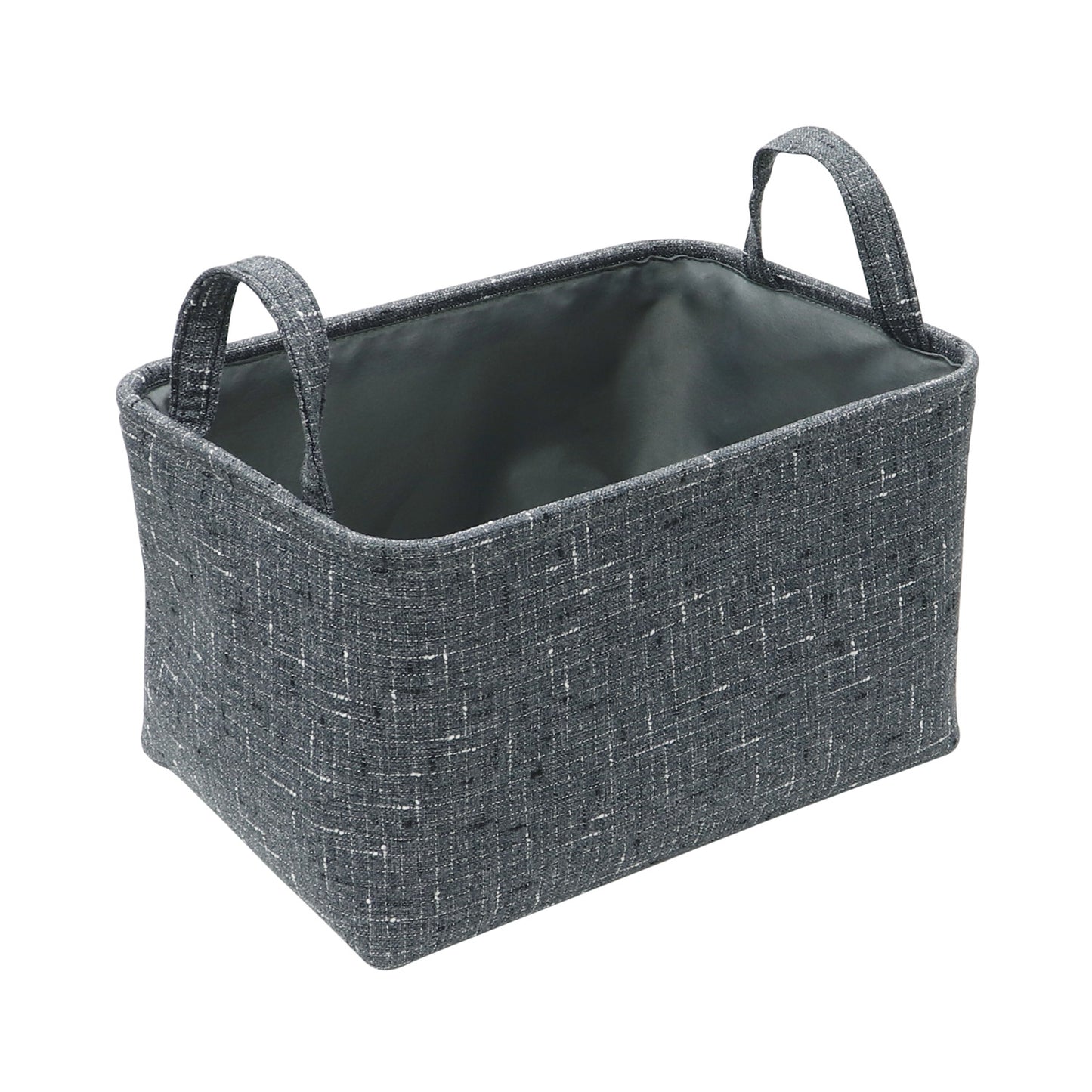 Shadow Set Of 3 Rectangular Fabric Storage Baskets with Handles