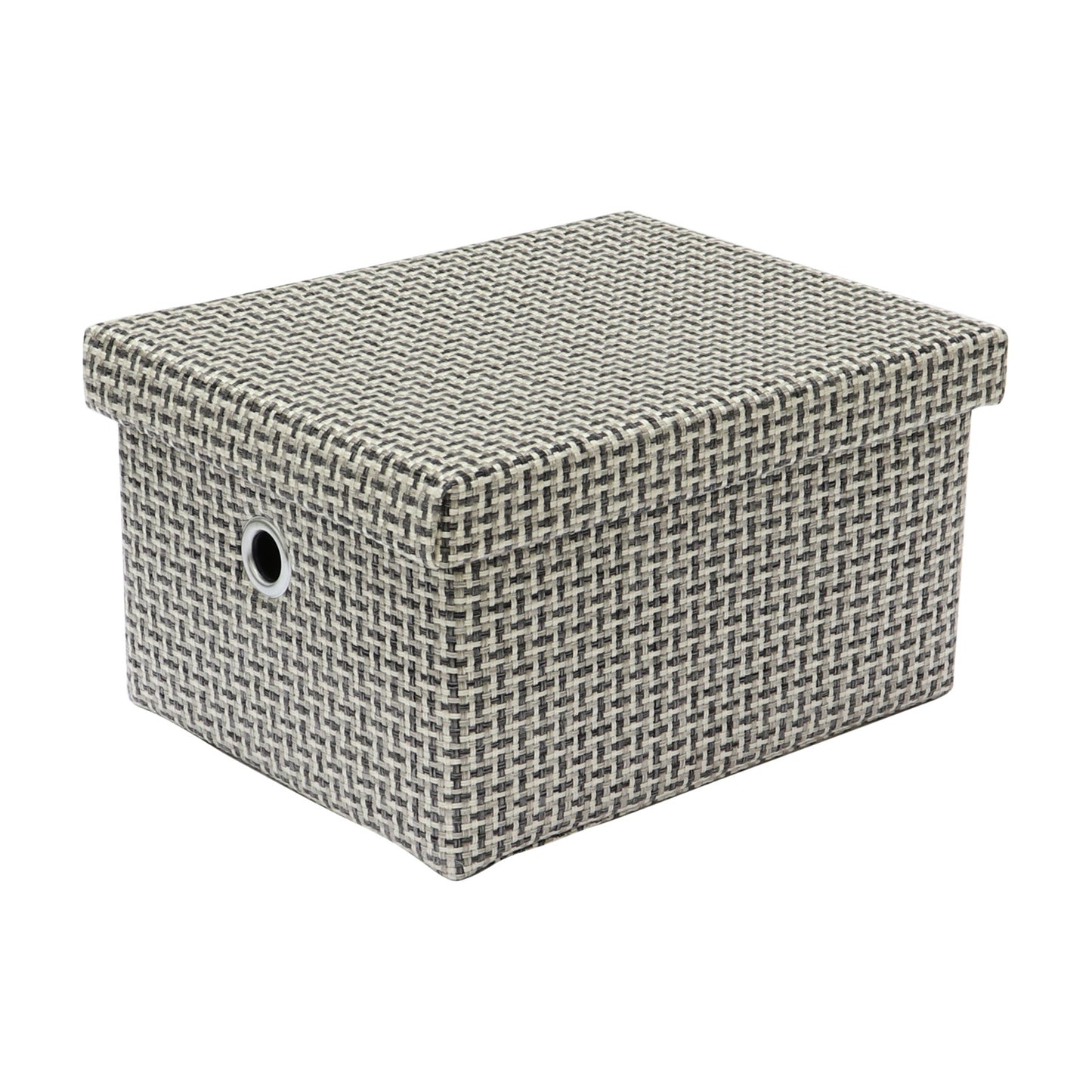 Silva Set of 3 Rectangular Fabric Storage Boxes with Lids
