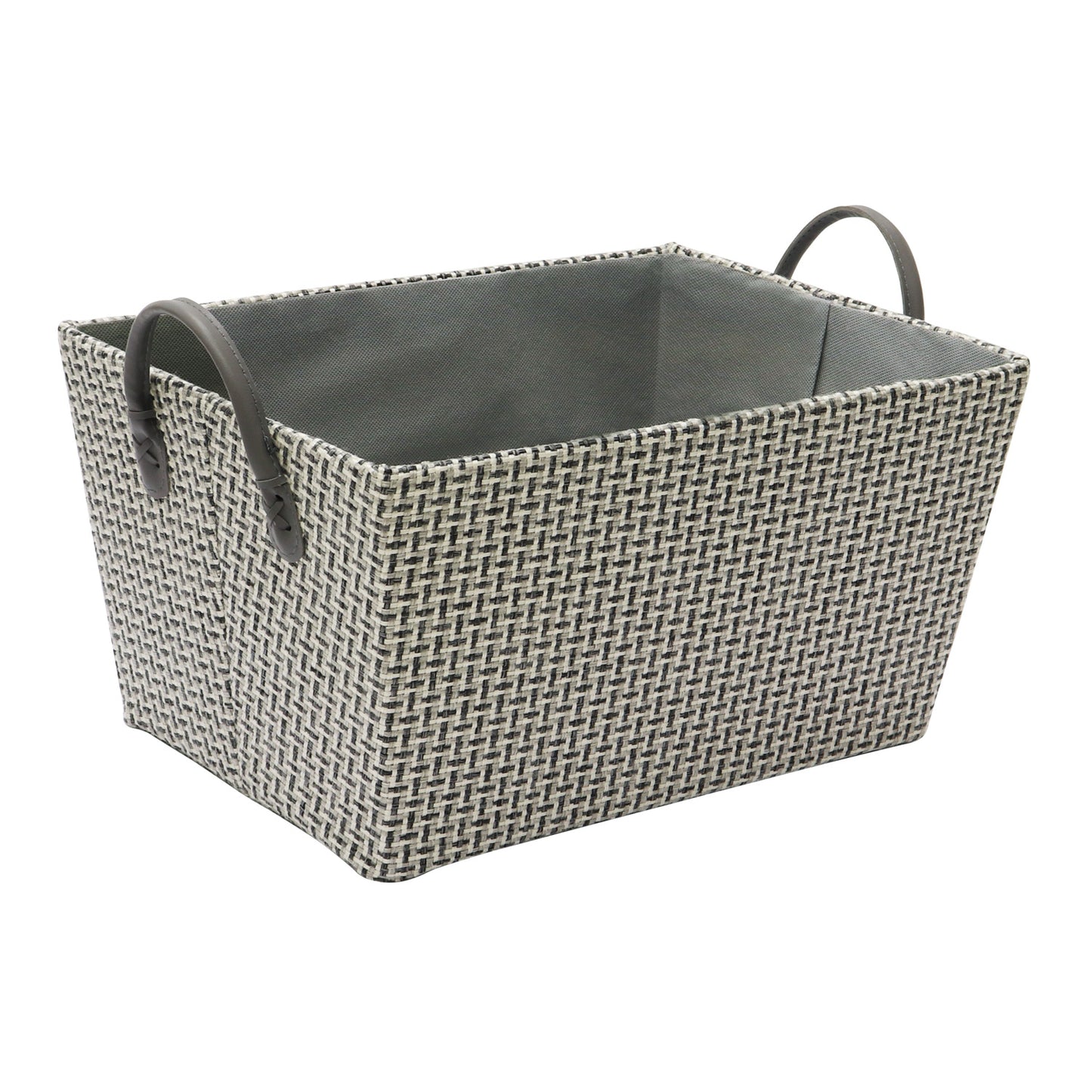 Silva Tapered Rectangular Fabric Storage Basket with Handles