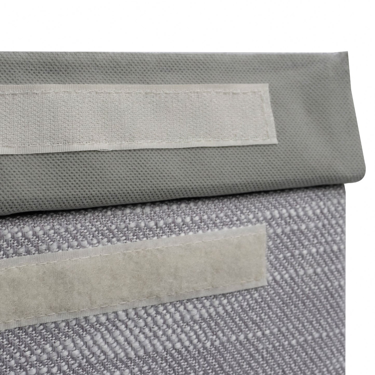 Serena Grey Foldable Laundry Hamper with Lid