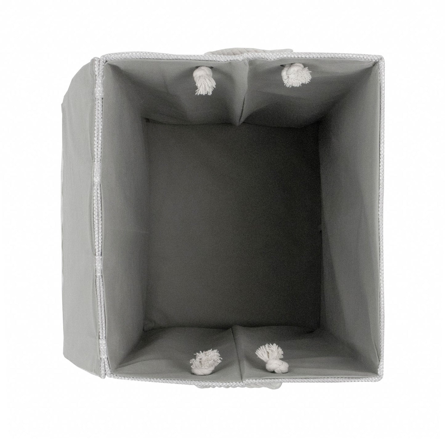 Serena Grey Foldable Laundry Hamper with Lid