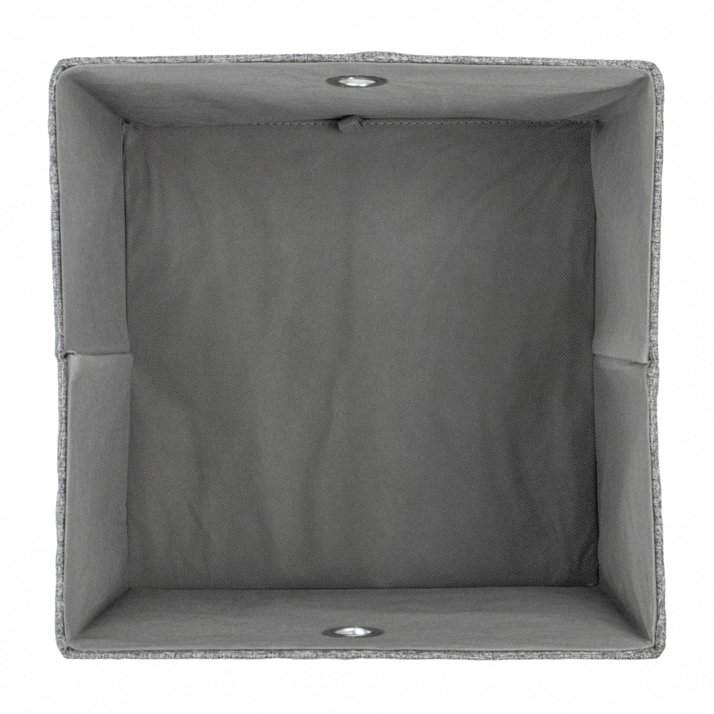 Chroma Foldable Grey Cube Organiser Box with Lid