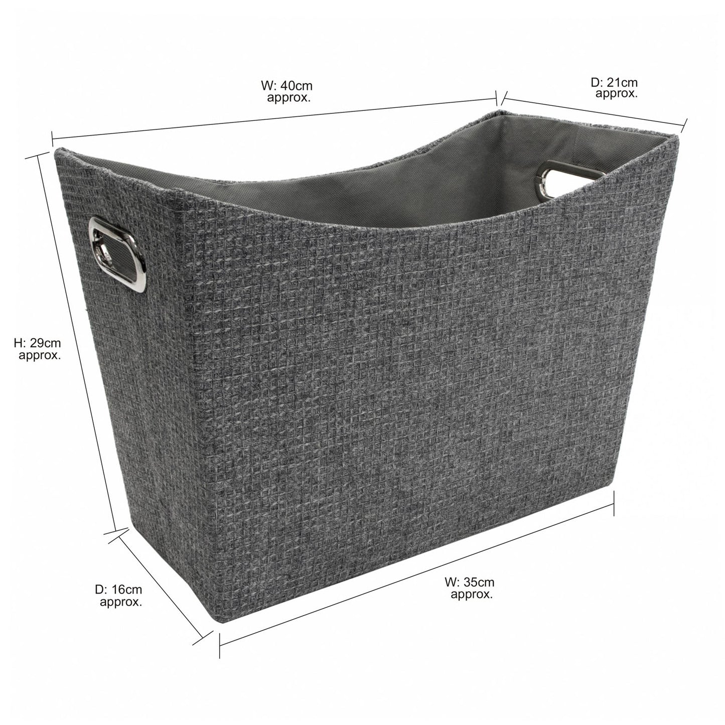 Chroma Magazine Grey Storage Holder