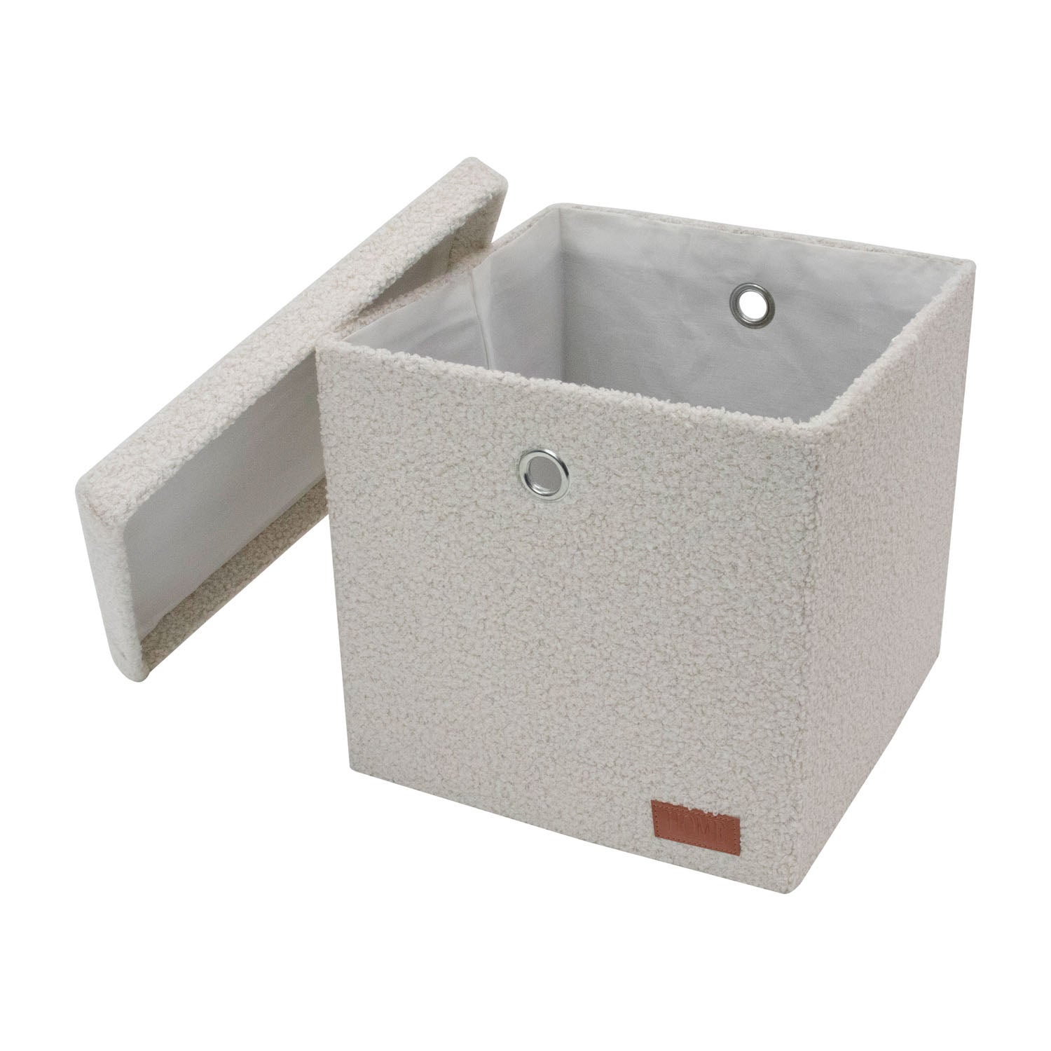 Shiro Boucle Fabric Cube Foldable Box with Lid – Julian Charles Home