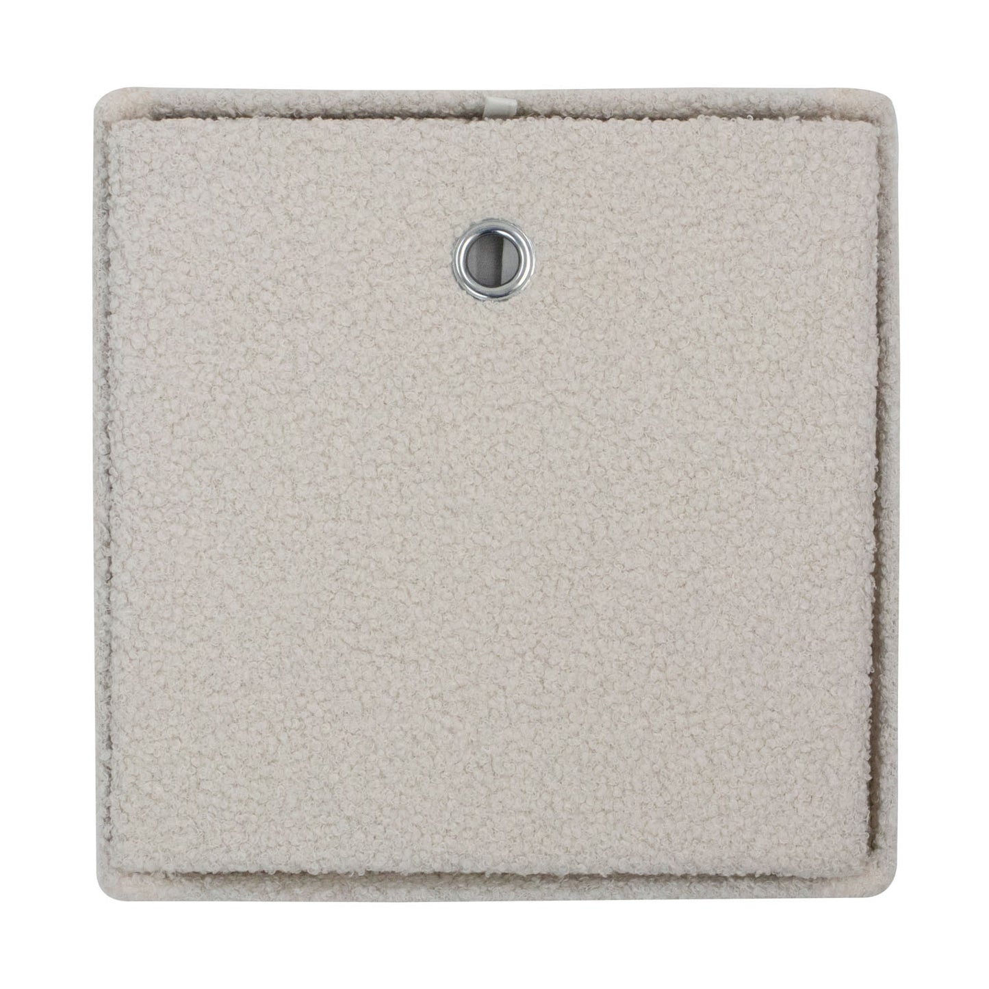 Shiro Boucle Fabric Cube Foldable Box with Lid