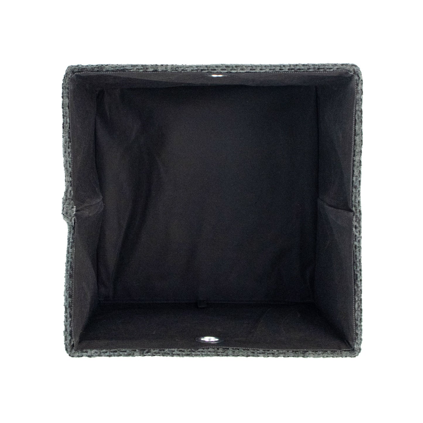 Metro Black Foldable Cube Organiser Box with Lid