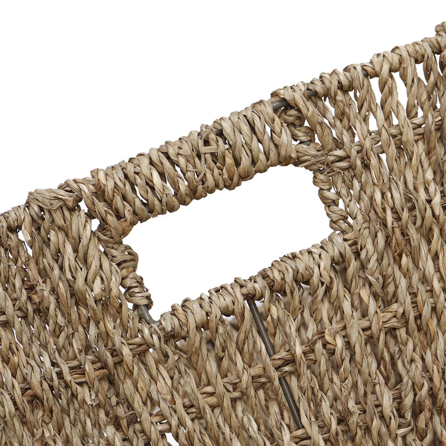 Set of 2 Seagrass Rectangular Storage Basket