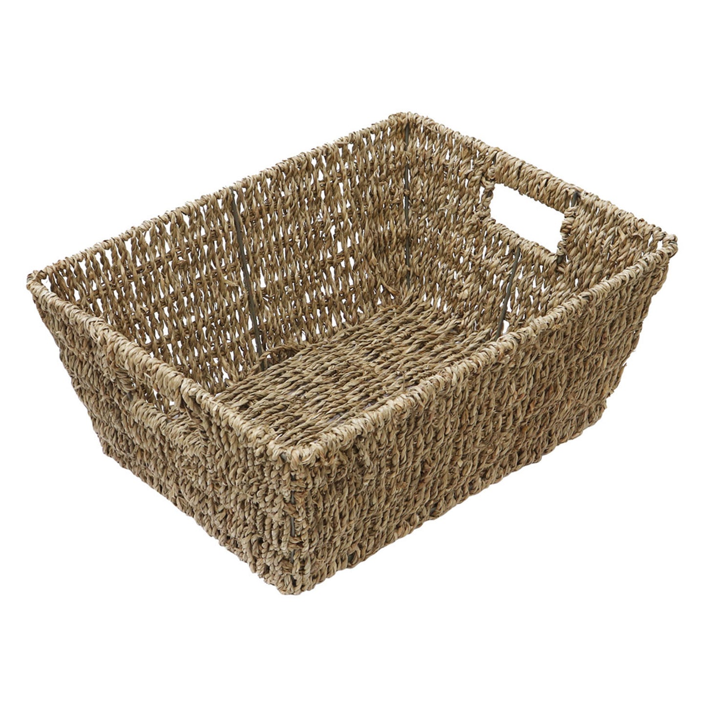 Set of 6 Seagrass Rectangular Storage Basket