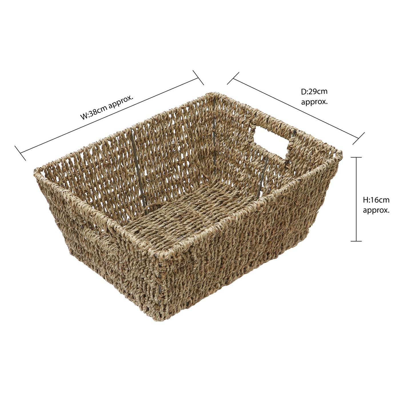 Seagrass Rectangular Storage Basket