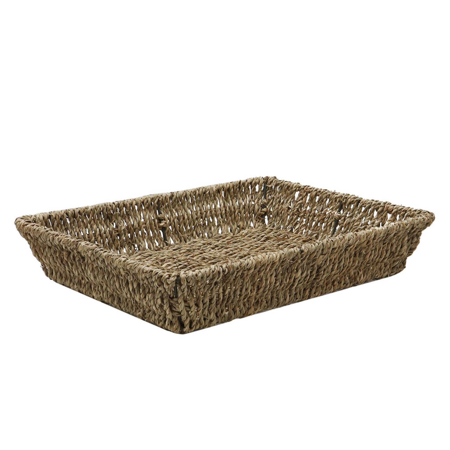 Set of 6 Seagrass Rectangular Storage Tray