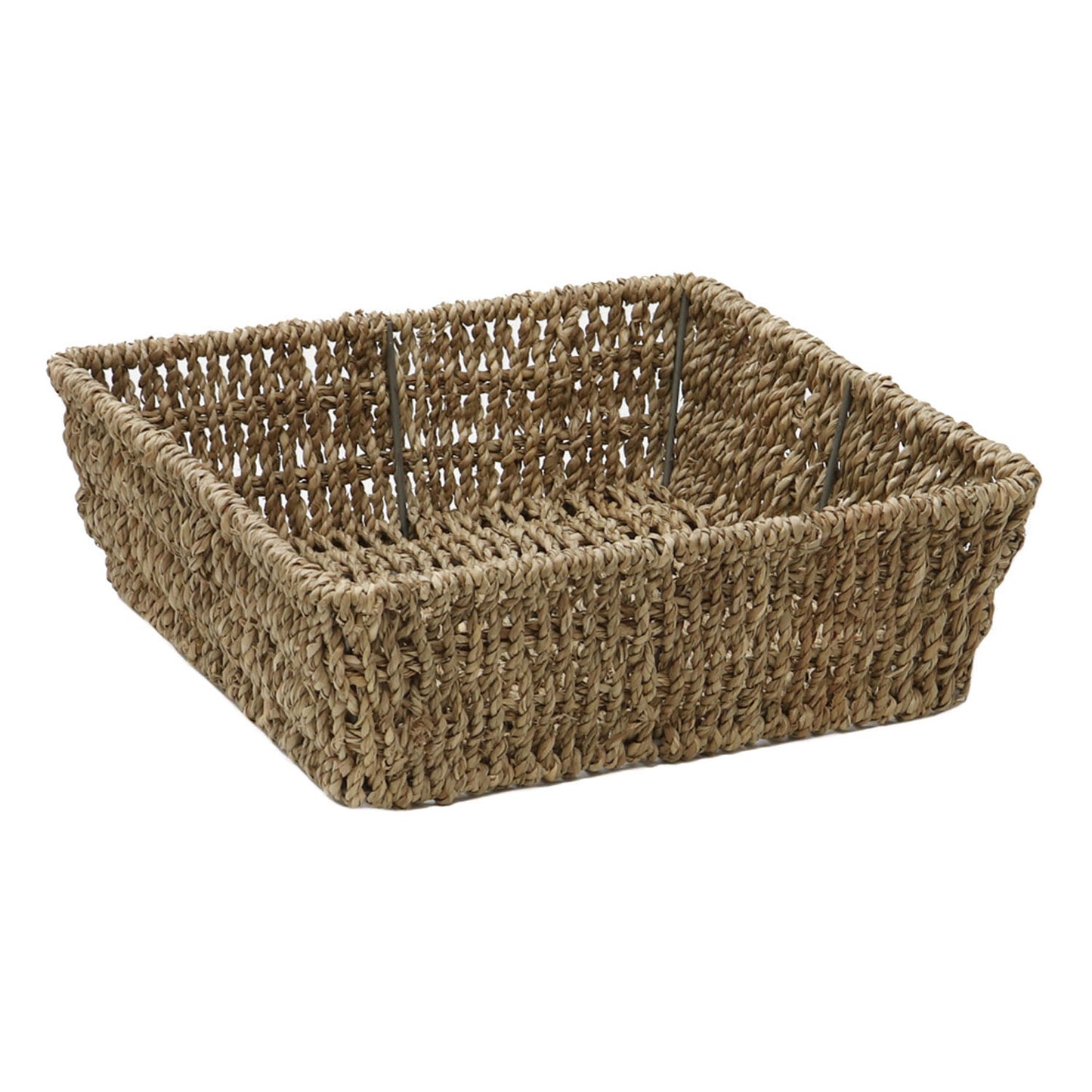 Set of 3 Seagrass Square Storage Tray
