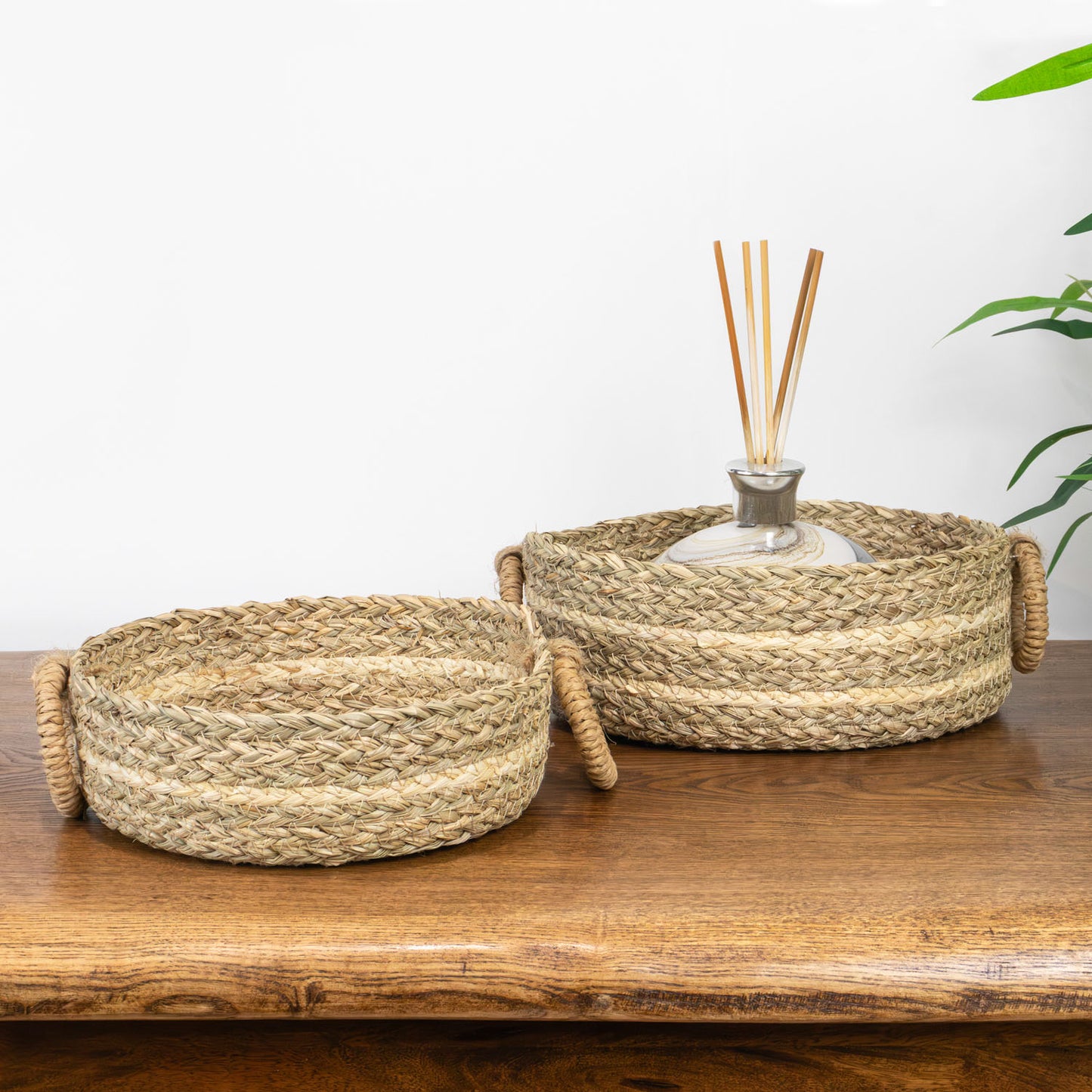 Palma Natural Set of 2 Natural Storage Baskets