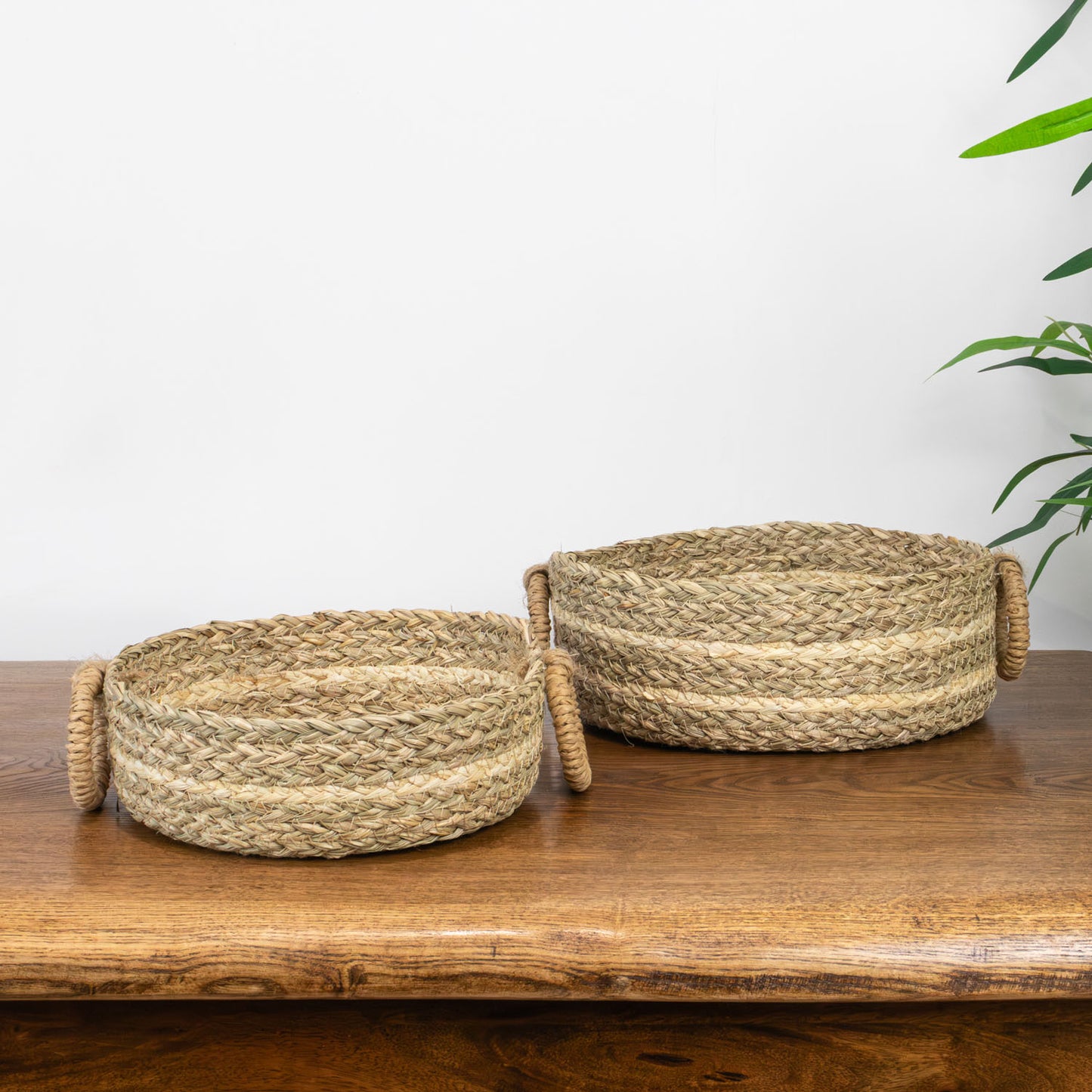 Palma Natural Set of 2 Natural Storage Baskets