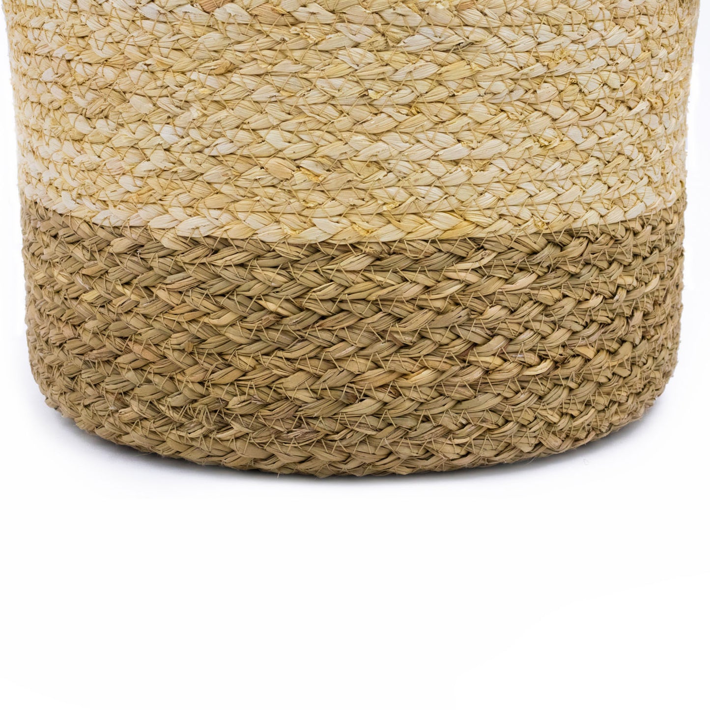 Palma Natural Round Scalloped Storage Basket