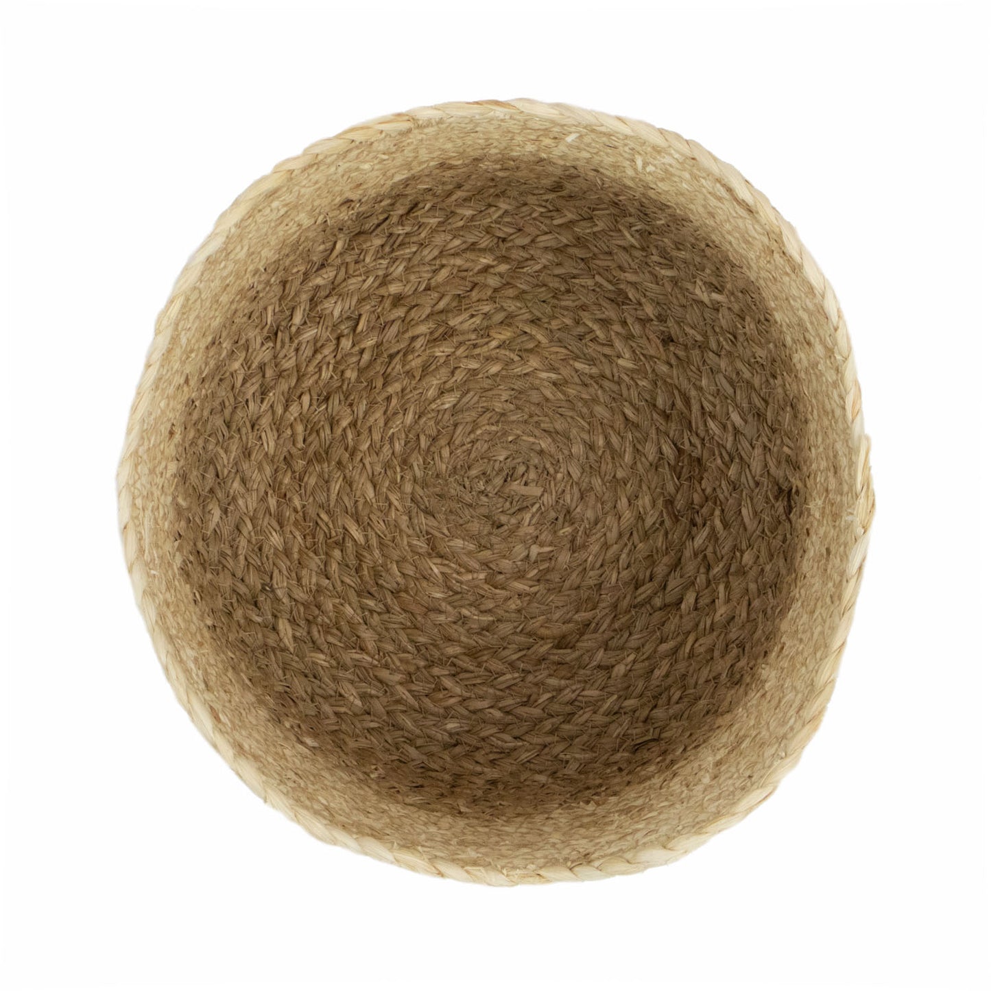 Palma Natural Round Scalloped Storage Basket