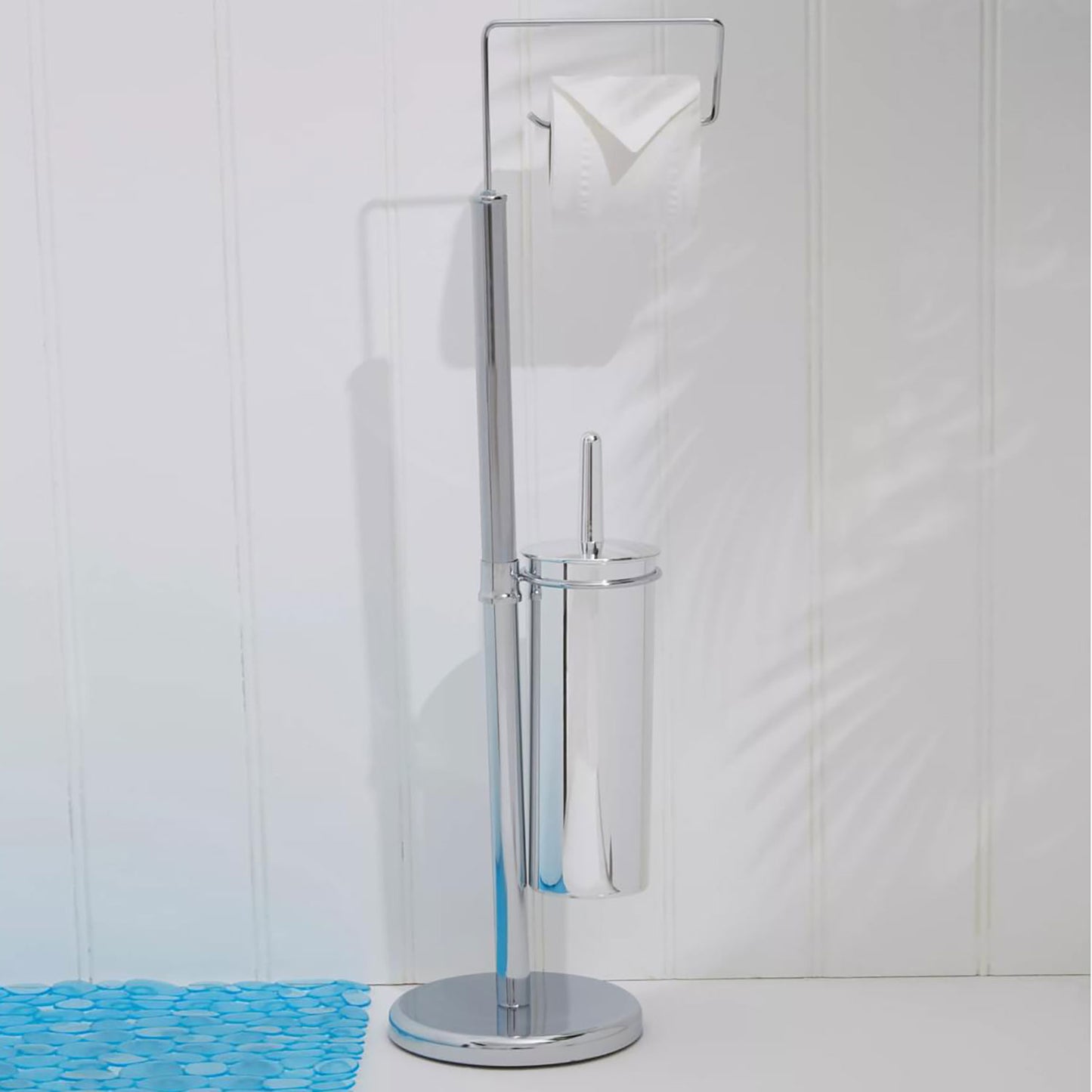 Linnea Chrome Toilet Brush And Roll Holder