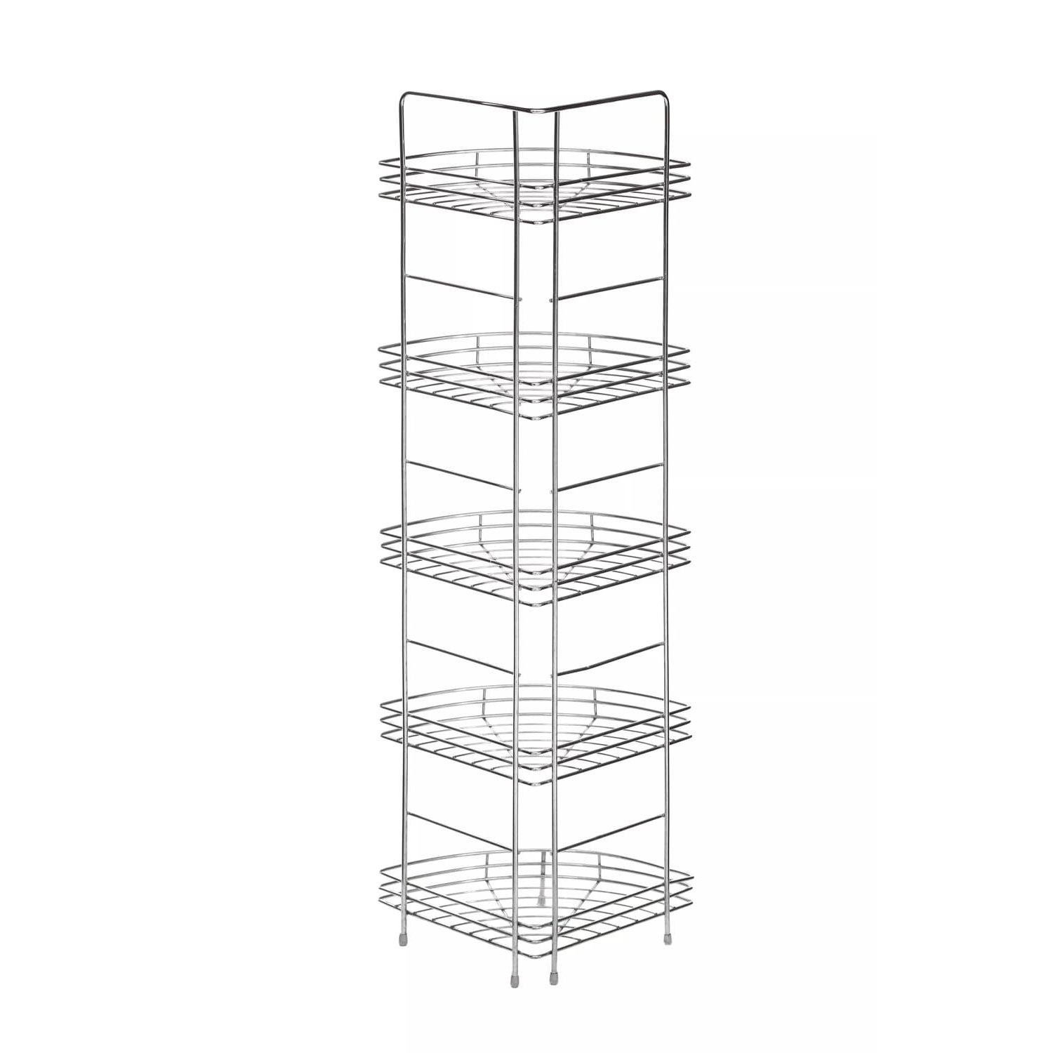 Bathroom storage rack chrome sales