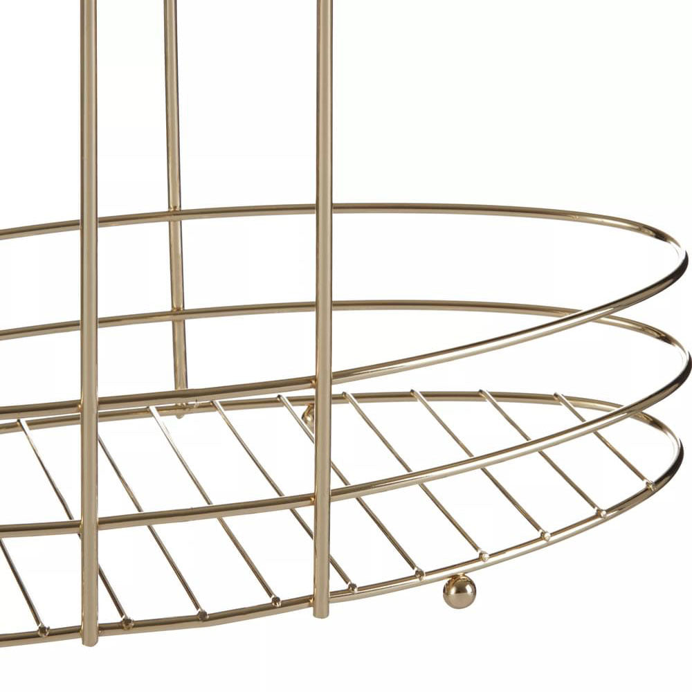 Dara 3 Tier Gold Plated Bathroom Storage Rack