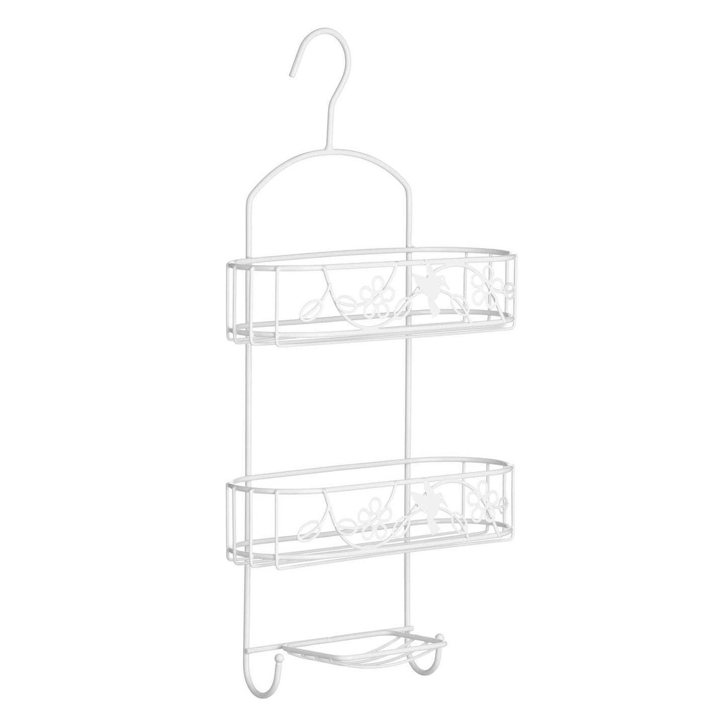 Paradise White 2 Tier Soap Dish Shower Caddy