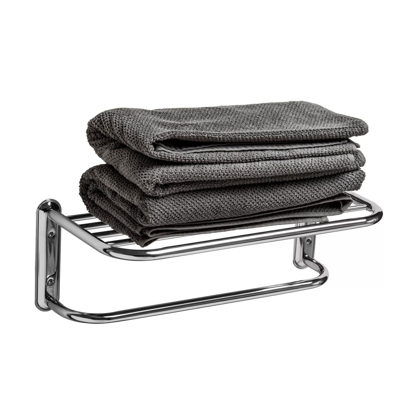 Dara Chrome Finish Wall Mountable Towel Shelf