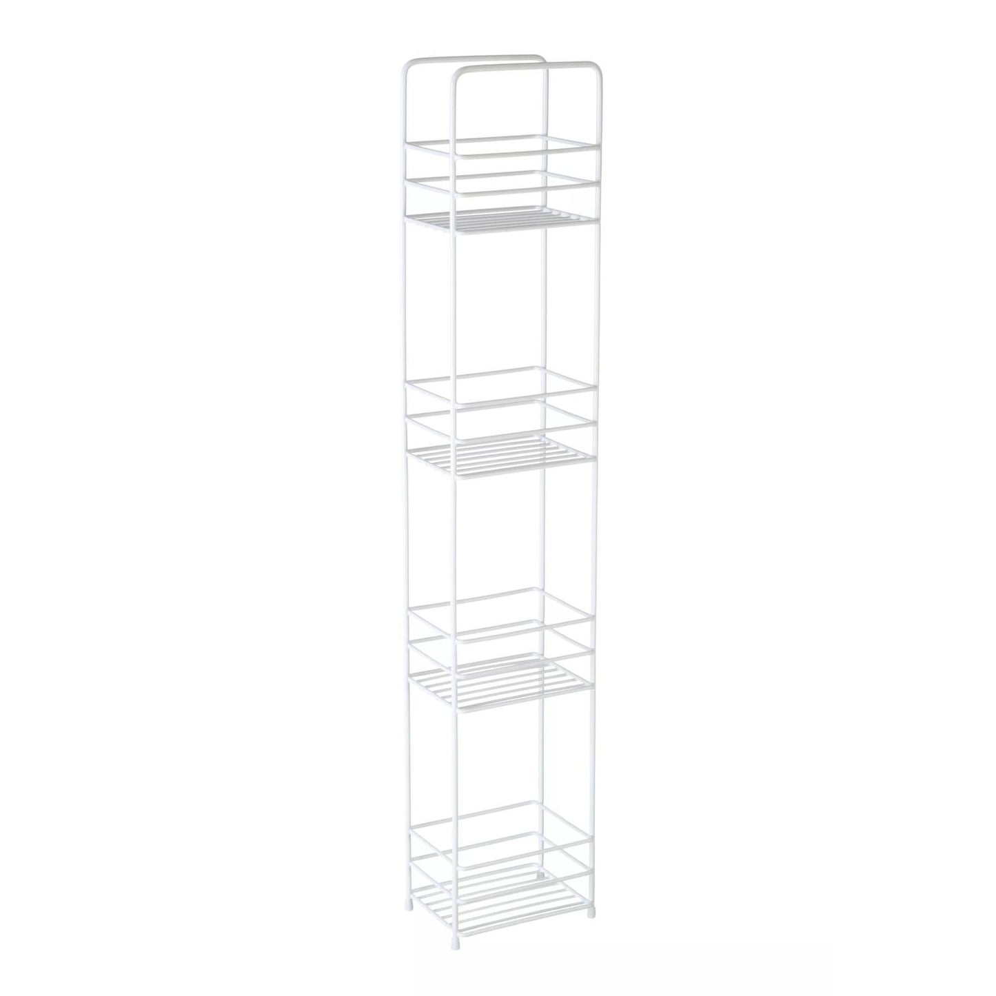 Dara 4 Tier White Rectangle Bathroom Storage Caddy