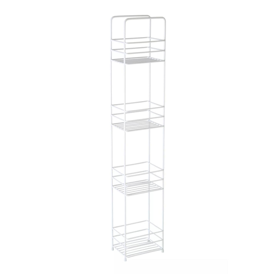 Dara 4 Tier White Rectangle Bathroom Storage Caddy
