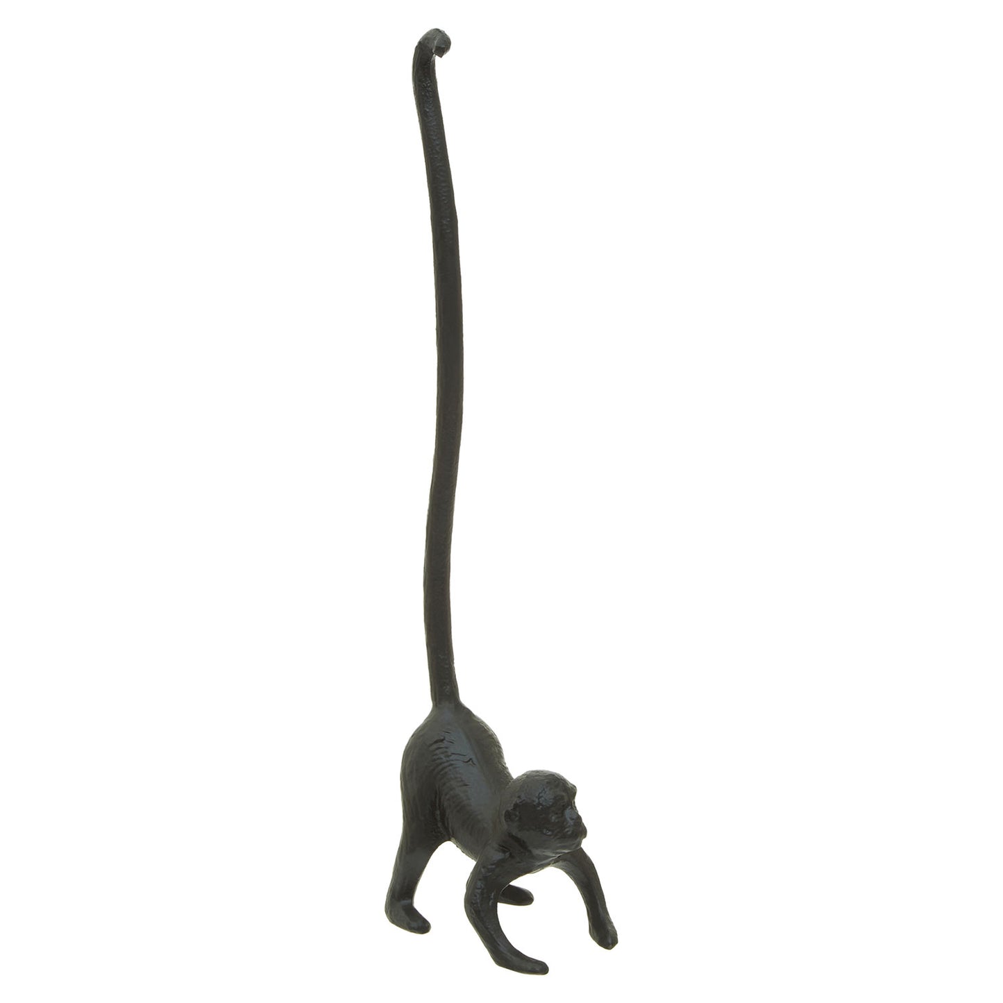 Fauna Black Monkey Toilet Roll Holder