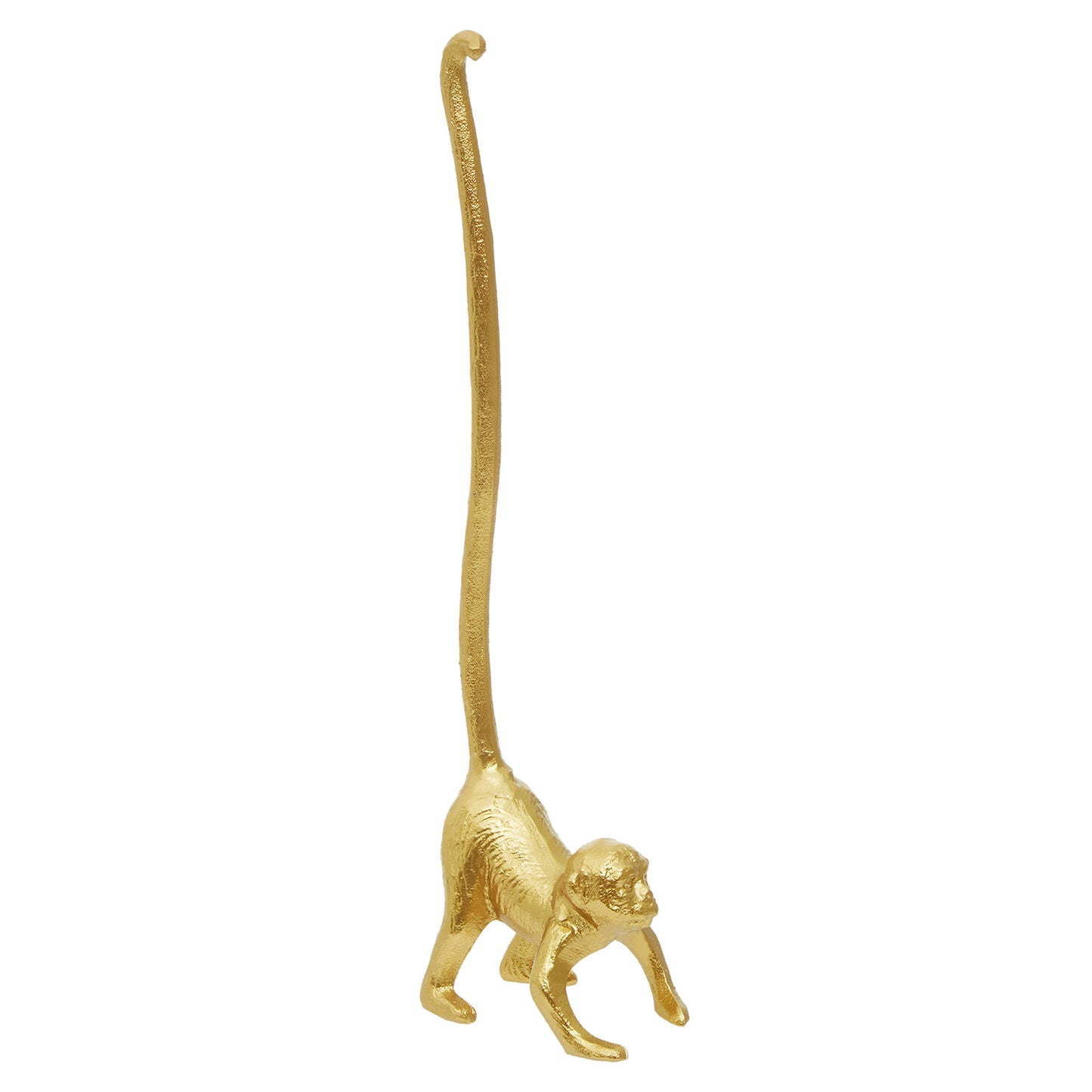 Fauna Gold Finish Monkey Toilet Roll Holder