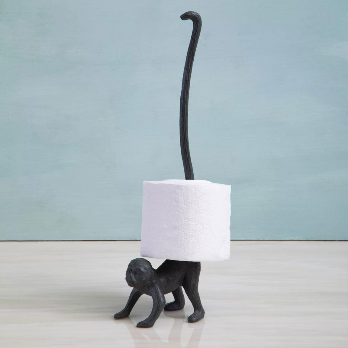 Fauna Grey Monkey Toilet Roll Holder