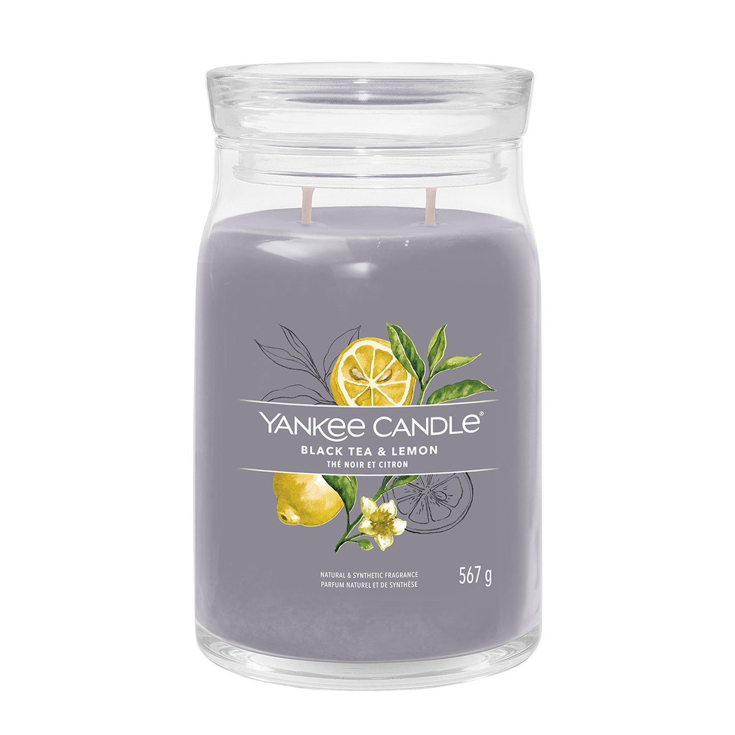 Yankee Candle Black Tea & Lemon Signature Large Jar Candle