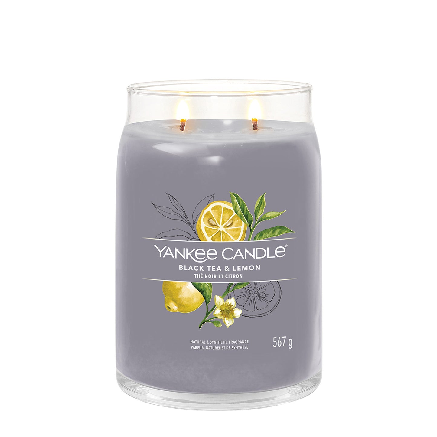 Yankee Candle Black Tea & Lemon Signature Large Jar Candle