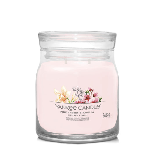 Yankee Candle Pink Cherry and Vanilla Signature Medium Jar