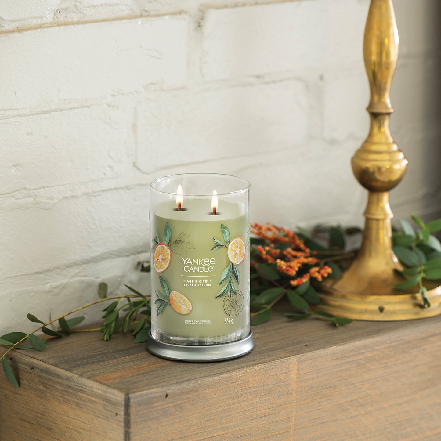 Yankee Candle Sage & Citrus Signature Large Tumbler Candle