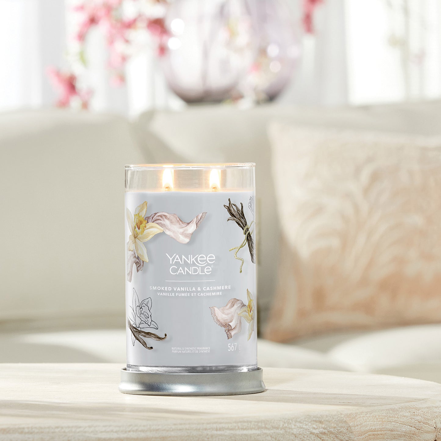 Yankee Candle Smoked Vanilla & Cashmere Large Tumbler Candle